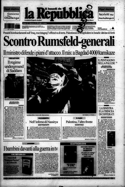 Il lunedì de La repubblica